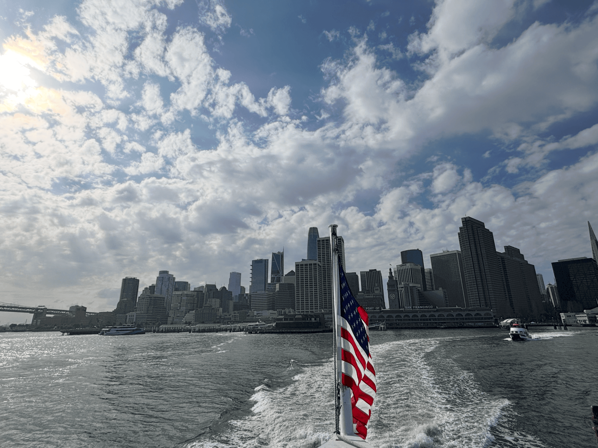 view from the boat